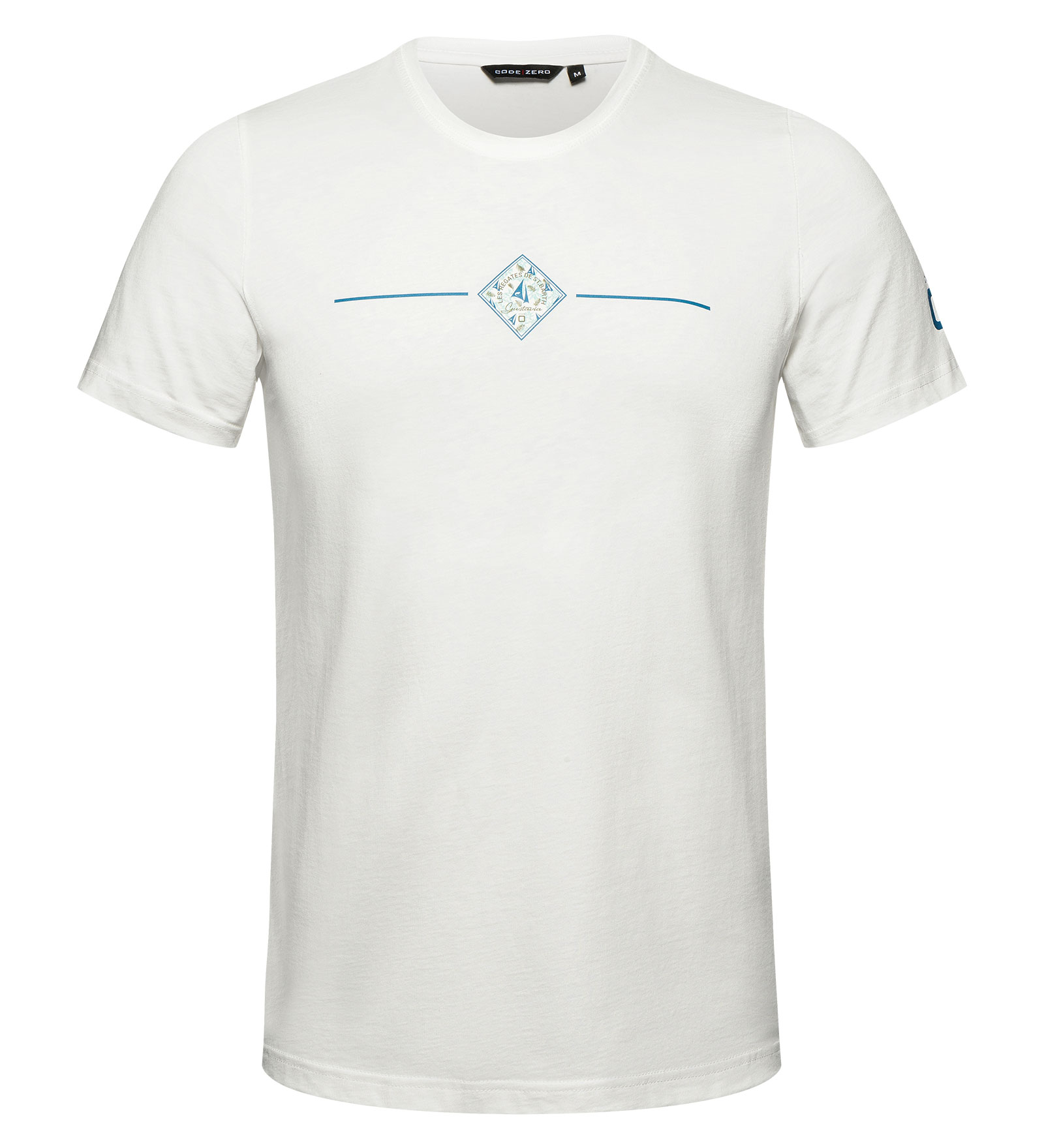 Les Voiles de St Barth T-Shirt Men Caribbean White L | CODE-ZERO