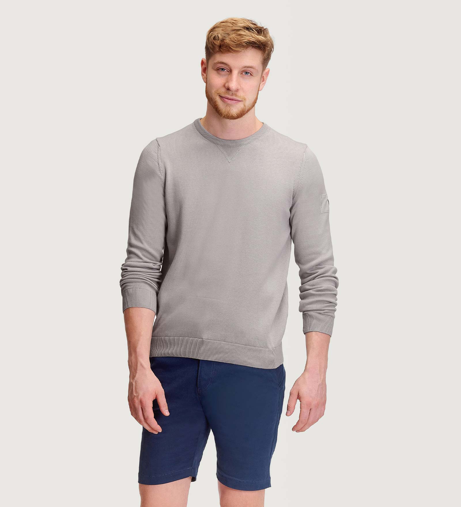 Crewneck Sweater Grey for Men 