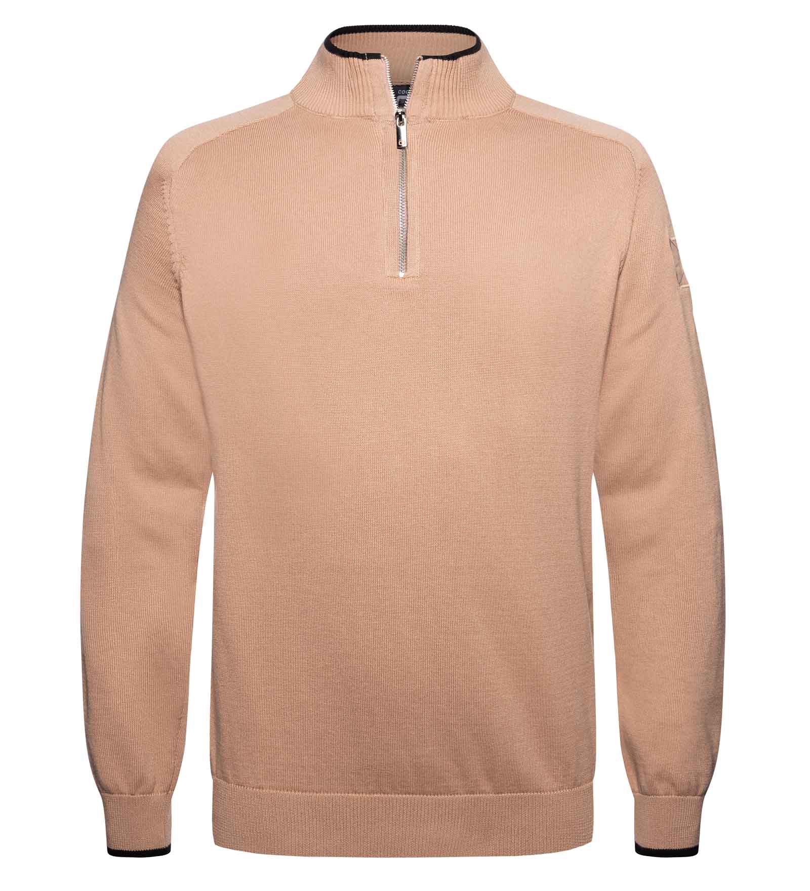 Half-Zip Sweater Beige for Men 