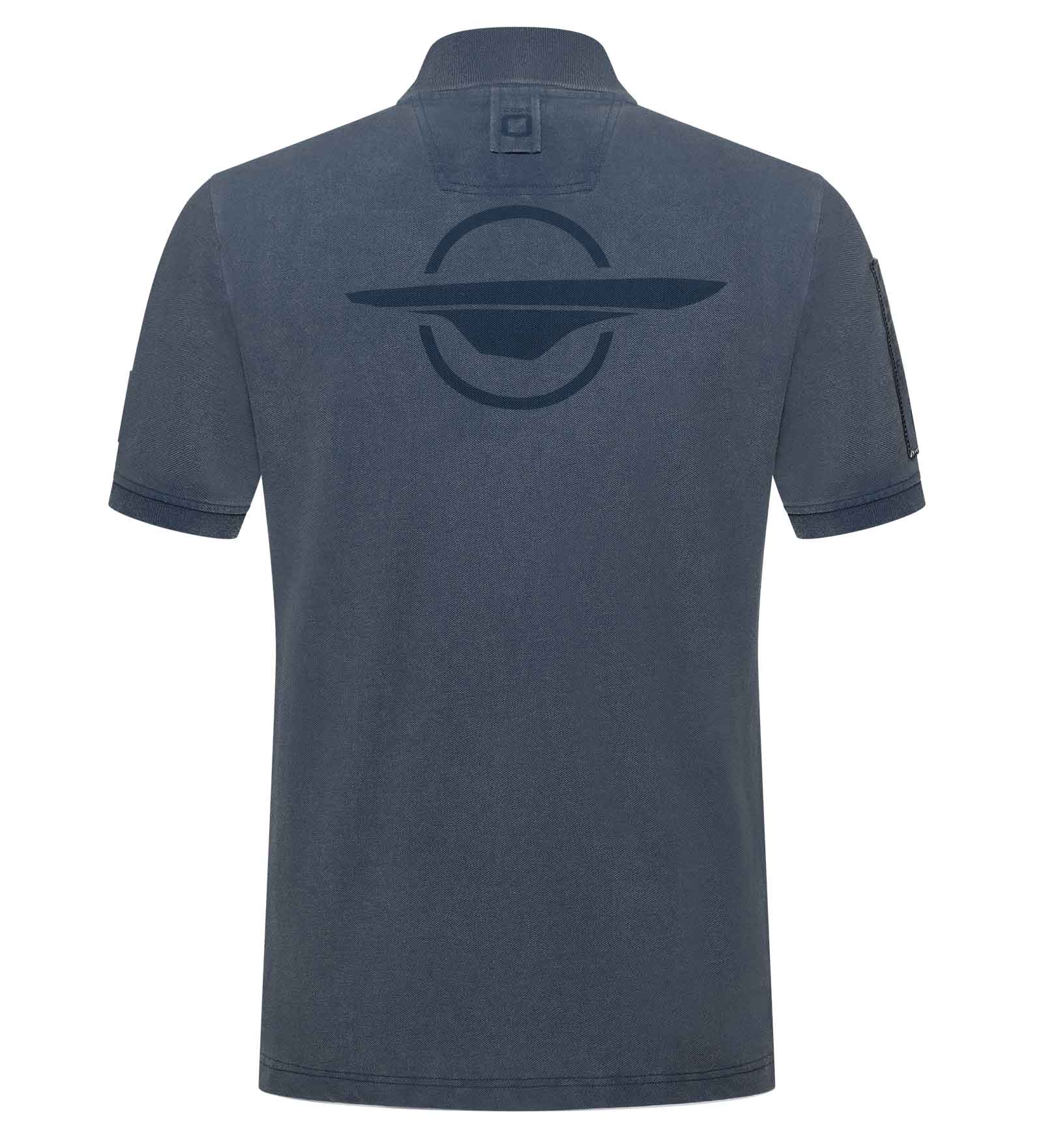 Cotton Polo Shirt Navy Blue for Men 