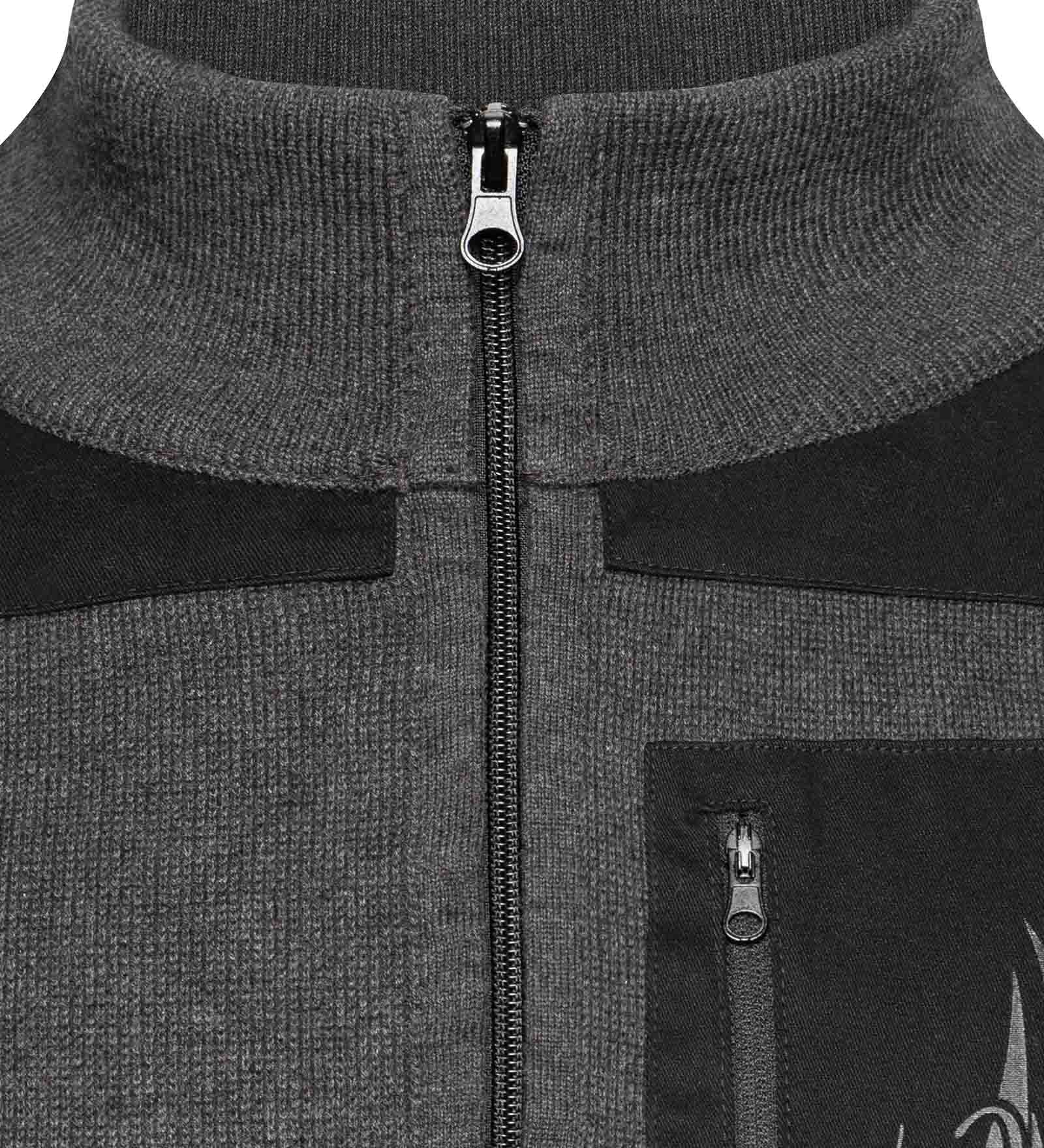 Maglione mezza zip Grigio da Uomo 