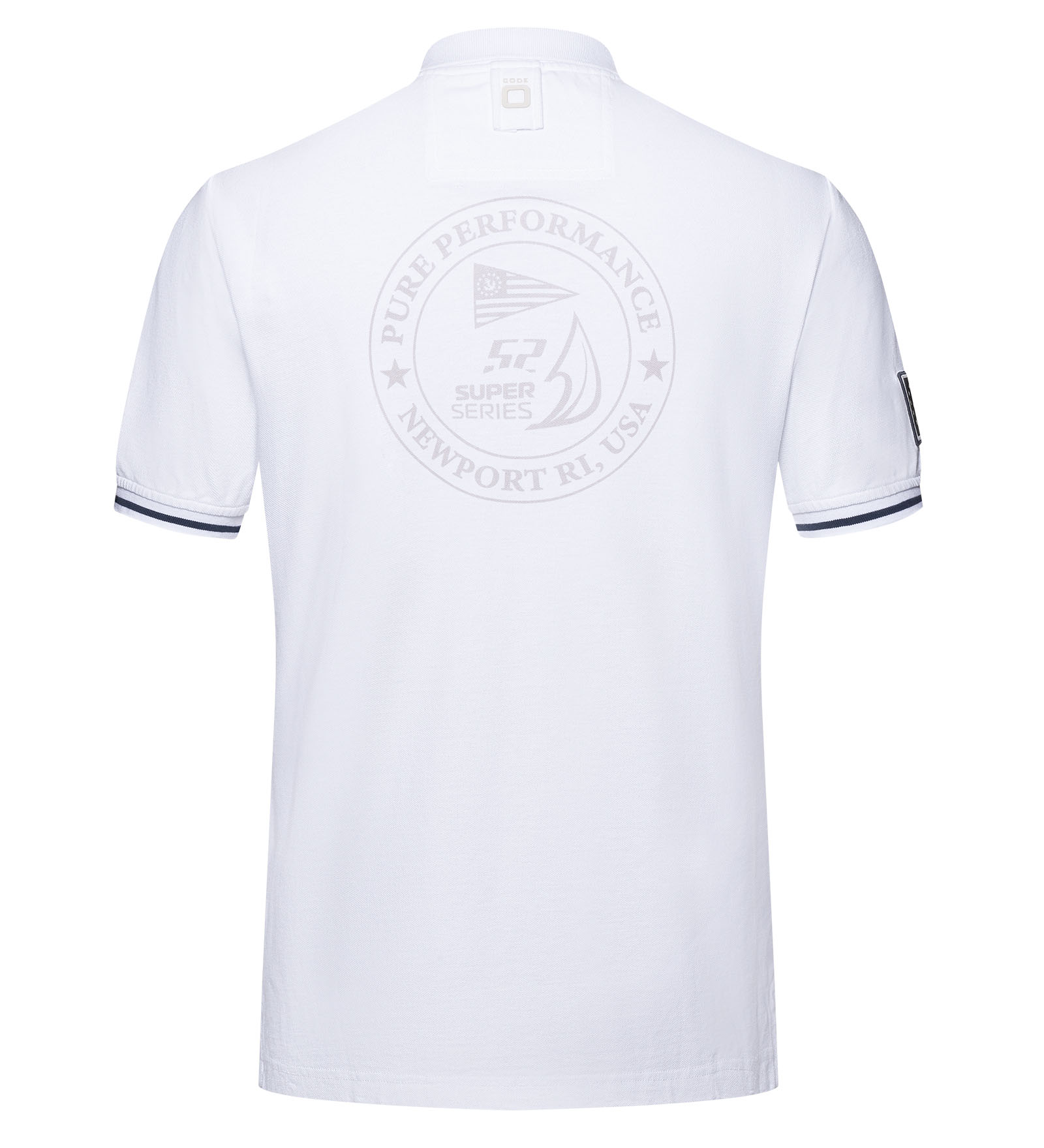 Cotton Polo Shirt White for Men 