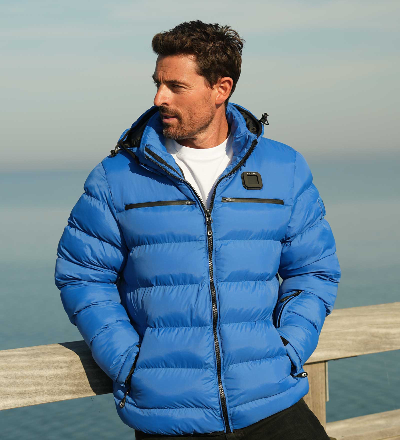 Winter Jacket Blue for Men 