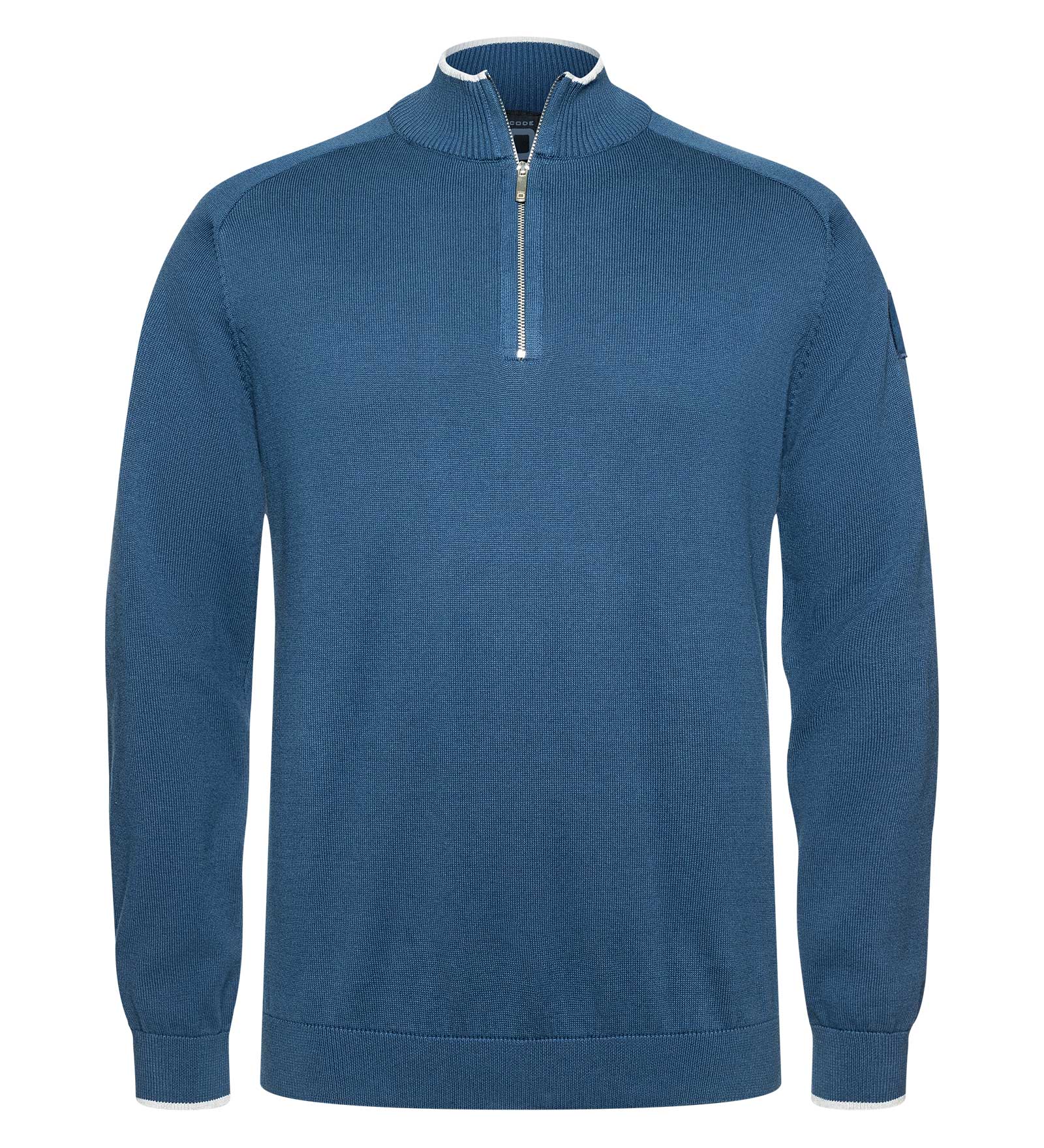CODE-ZERO Half-Zip Sweater Men Rigging Navy Blue L | CODE-ZERO