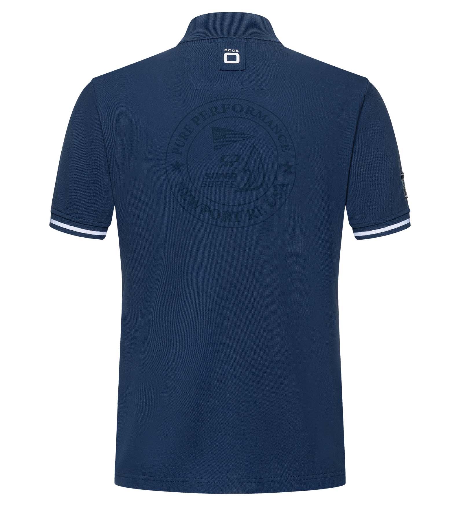 Cotton Polo Shirt Navy Blue for Men 