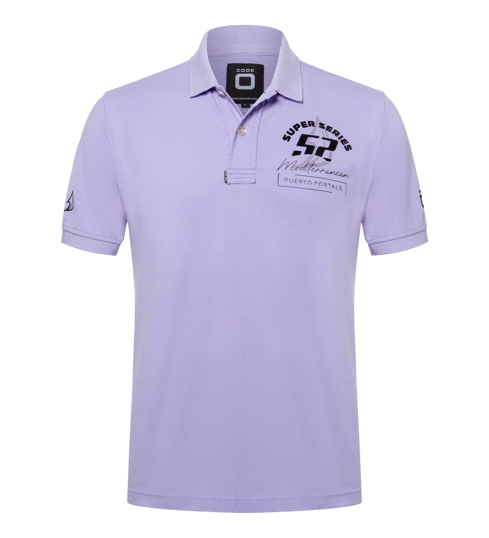 Polo de algodón Lila para Hombre 