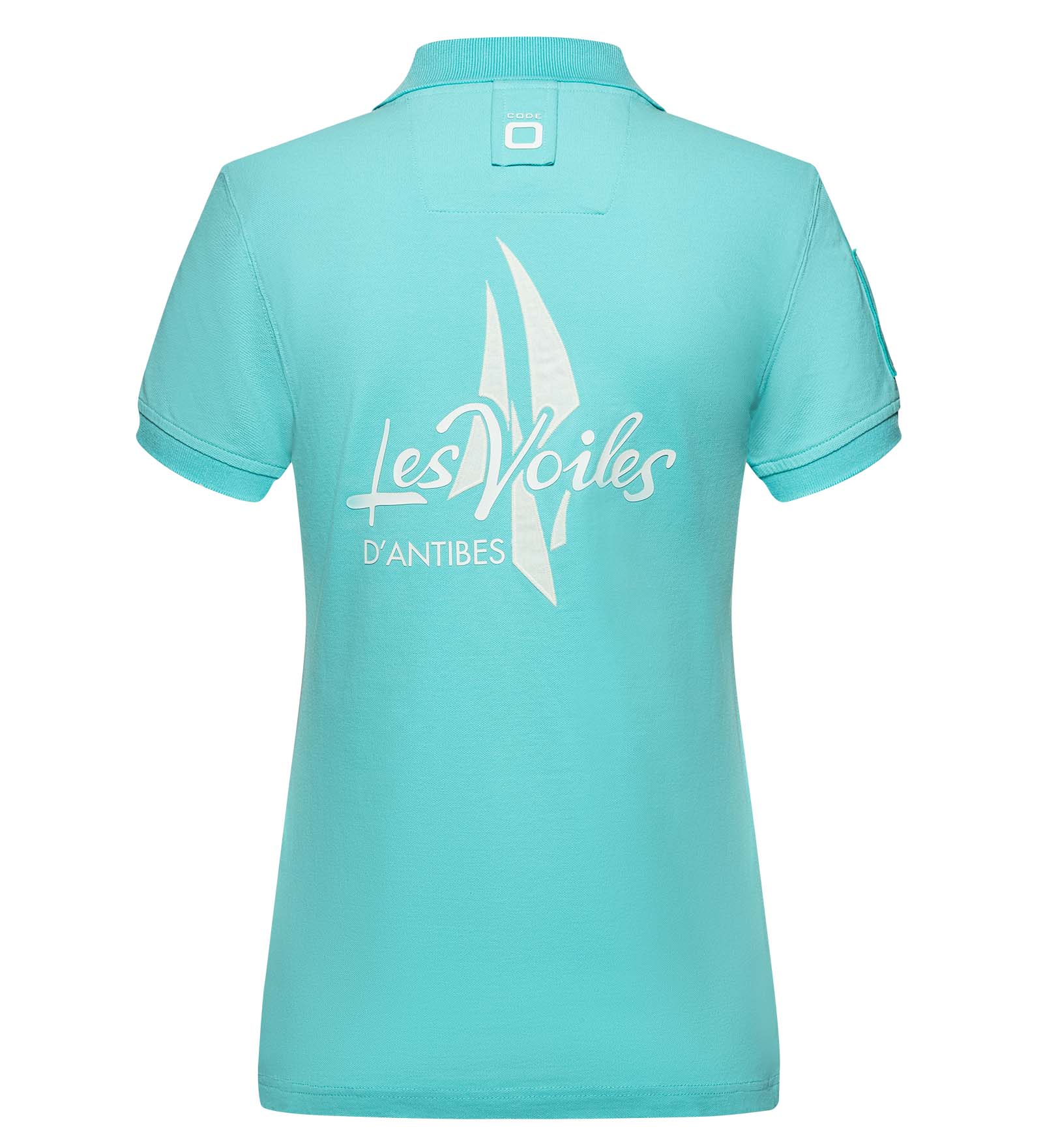 Cotton Polo Shirt Light Blue for Women 