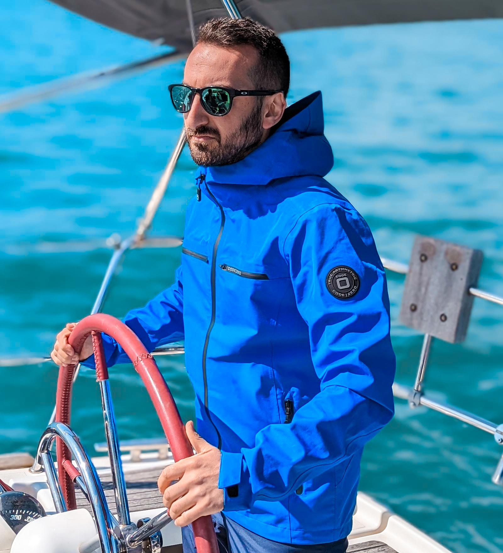 Veste imperméable Bleu pour Hommes 