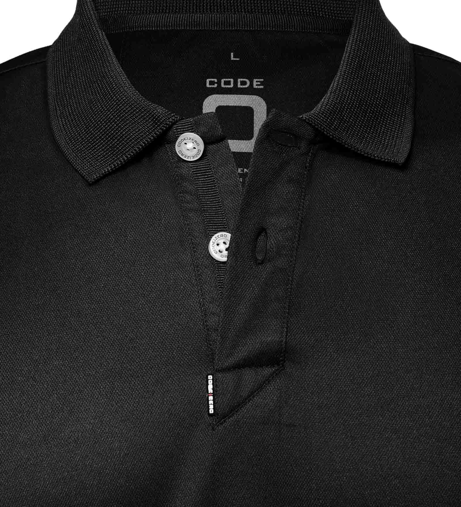 Quick-Dry Polo Shirt Black for Men and Women 