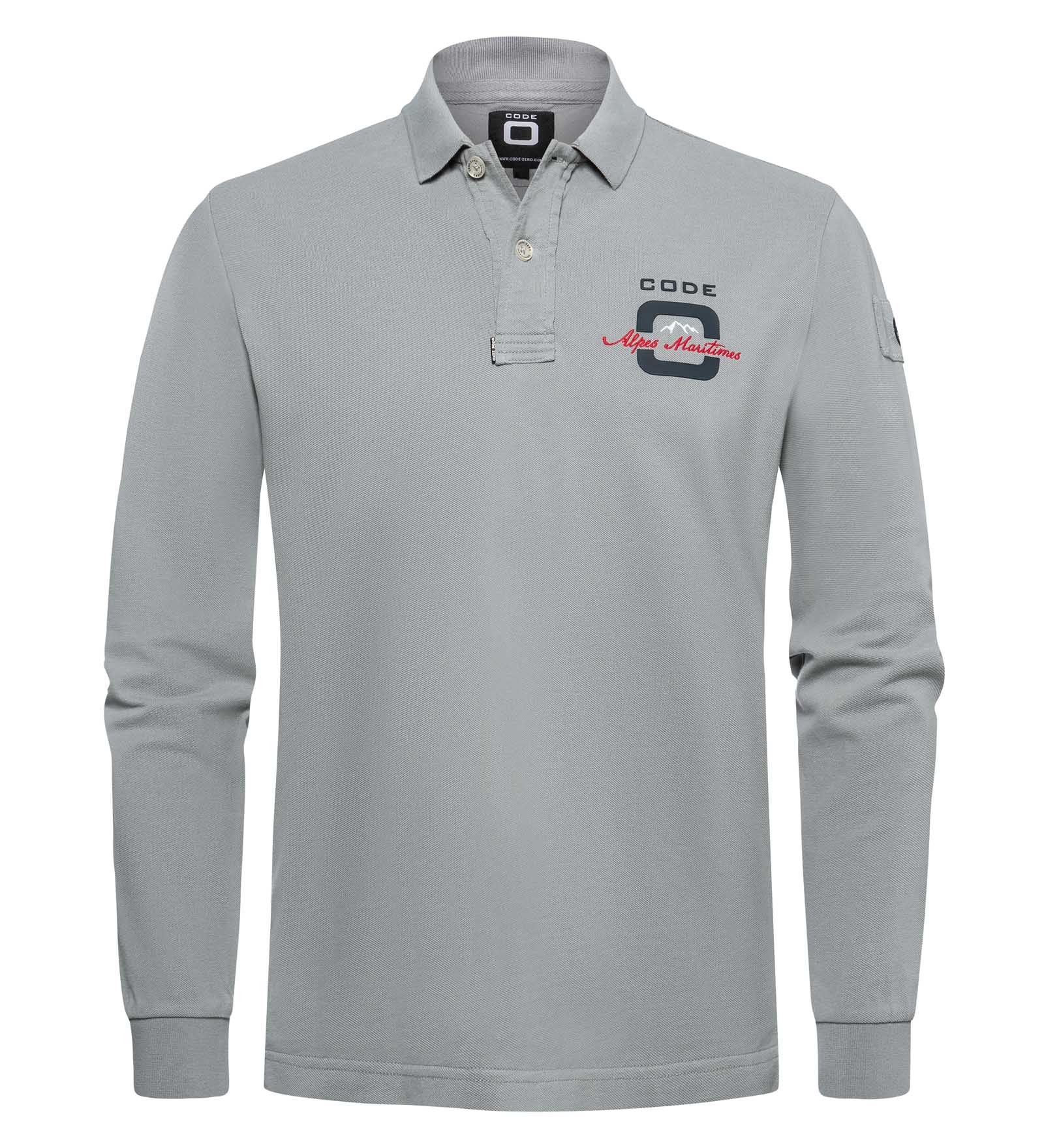 Polo coton Gris pour Hommes 