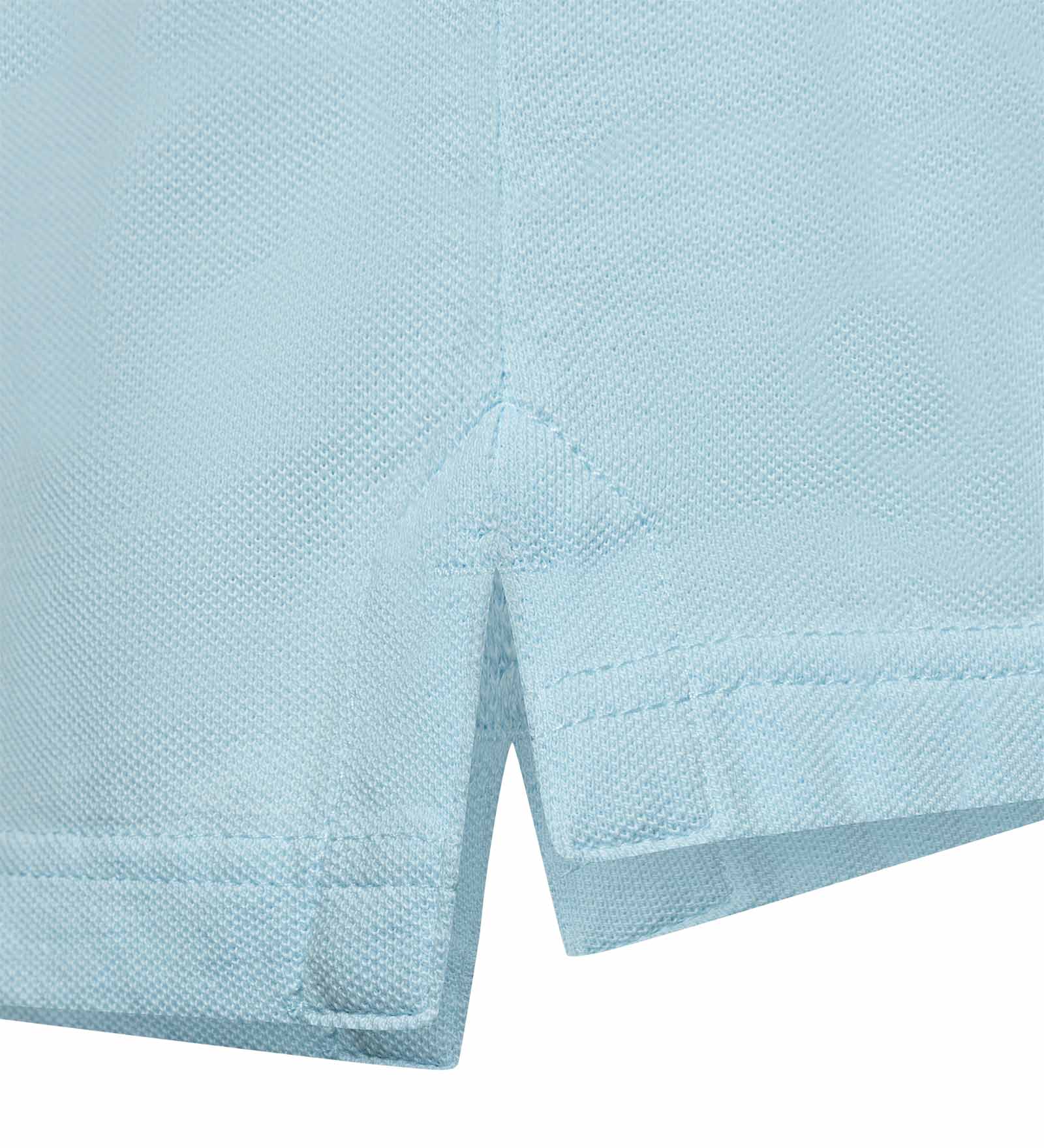 Cotton Polo Shirt Light Blue for Men 