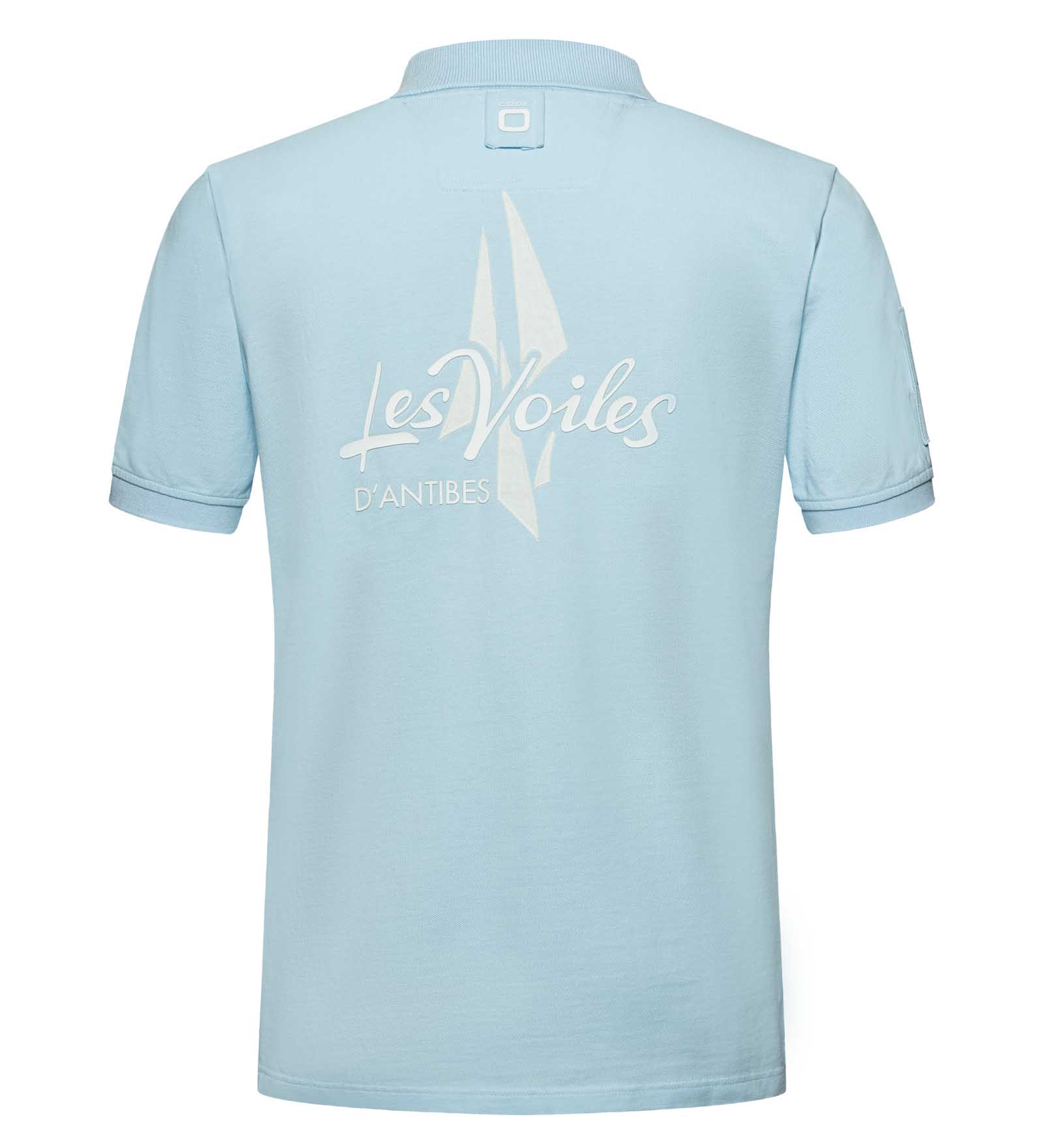 Cotton Polo Shirt Light Blue for Men 