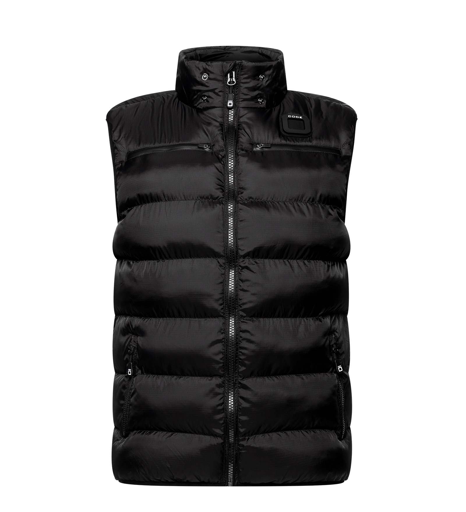 CODE-ZERO Puffer Vest Men Monte Baldo Black L | CODE-ZERO