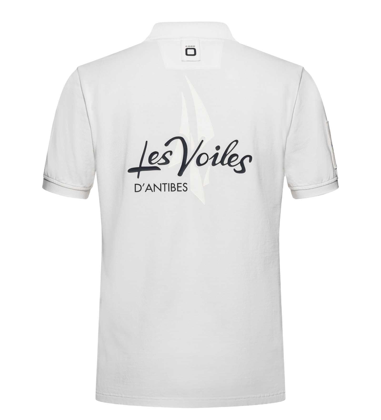 Les Voiles d'Antibes Polo Shirt Men 29th Edition Beige M | CODE-ZERO